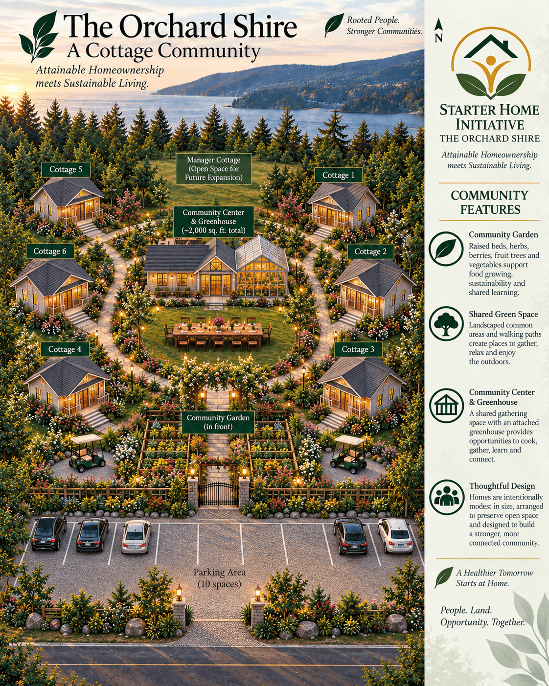 The Orchard Shire Phase I conceptual site plan