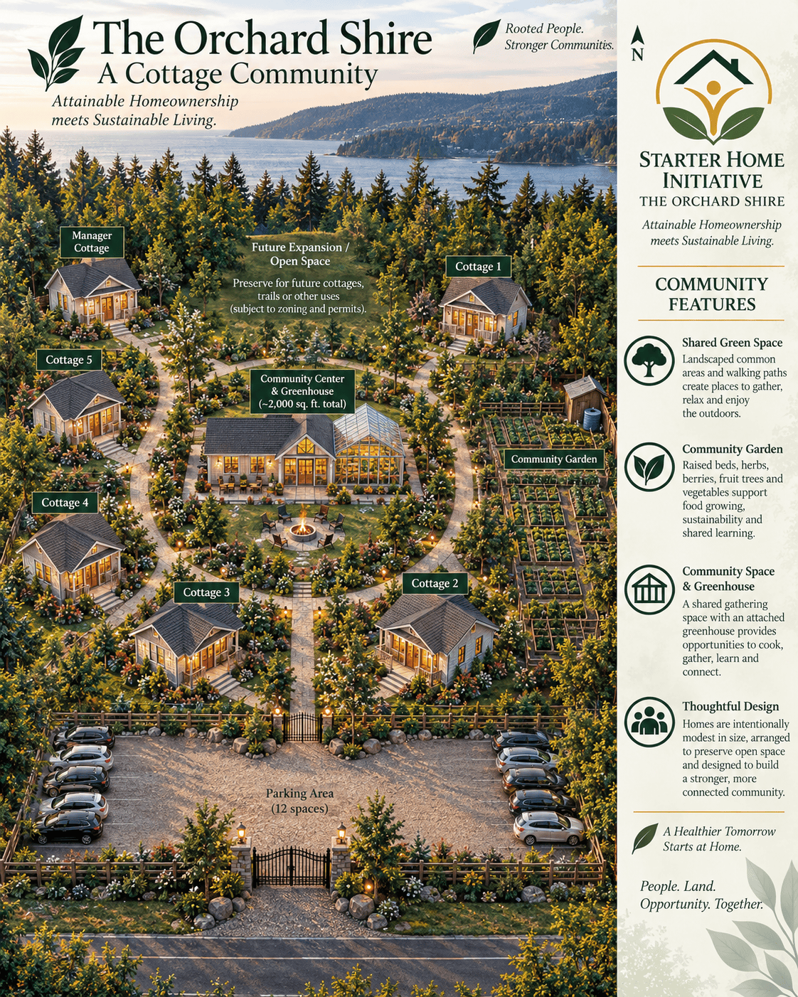 The Orchard Shire Phase I conceptual site plan
